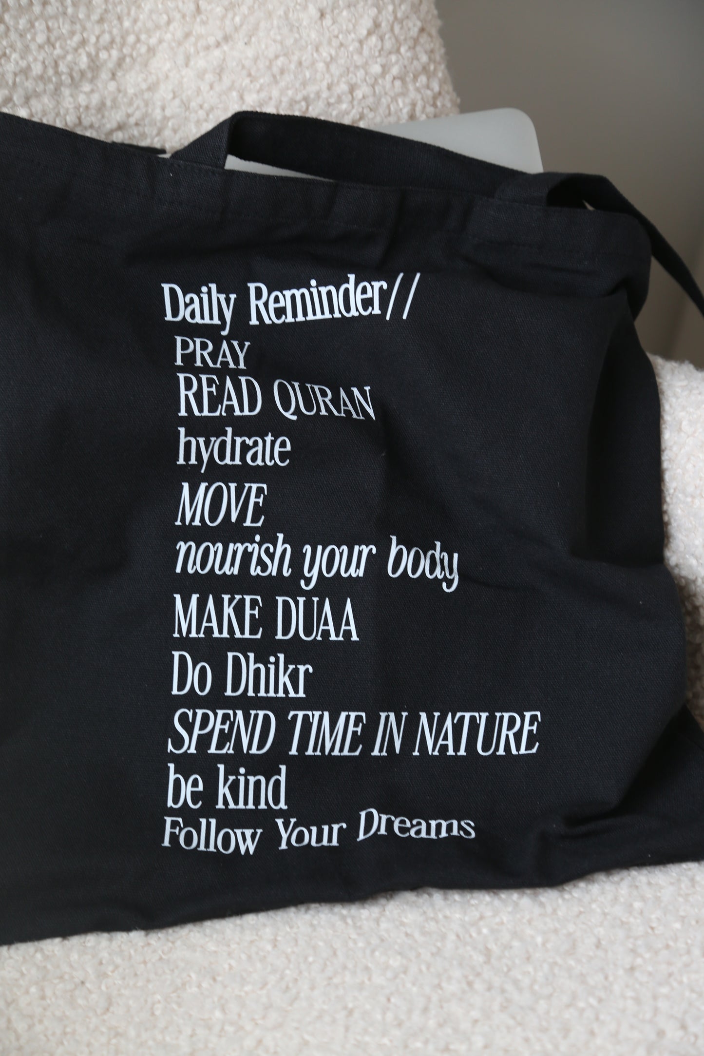 Daily Reminder Tote Bag