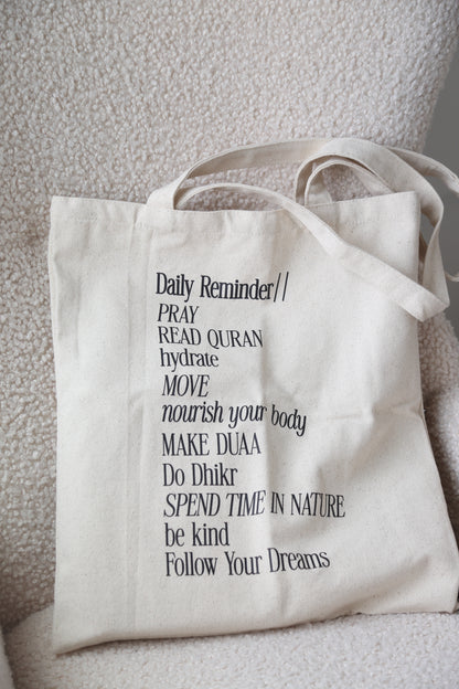 Daily Reminder Tote Bag